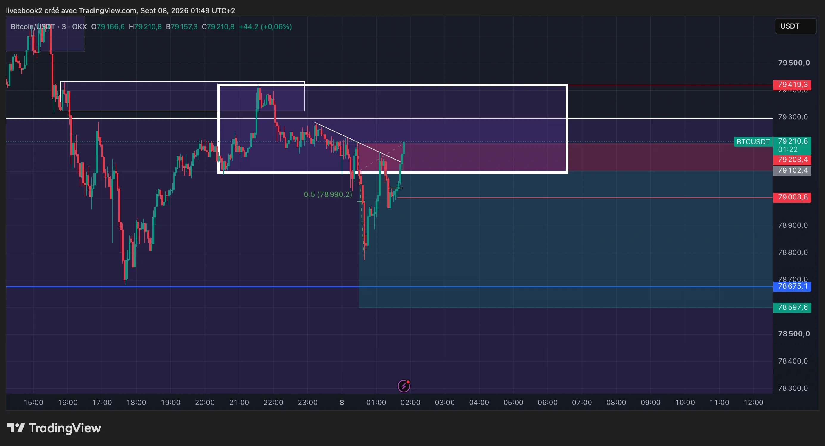 BTC -1R chart